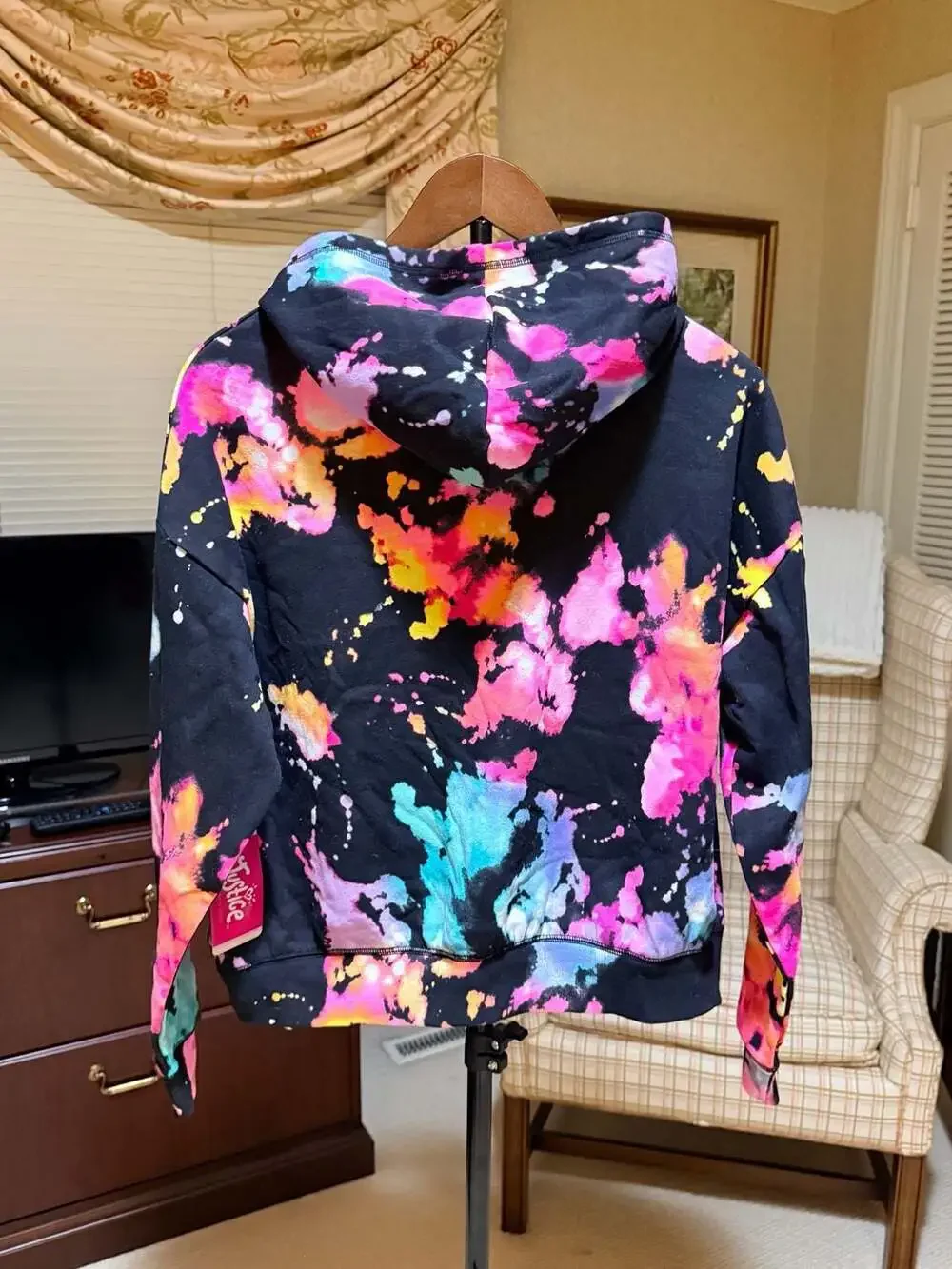 Justice Girls Black Tie Dye